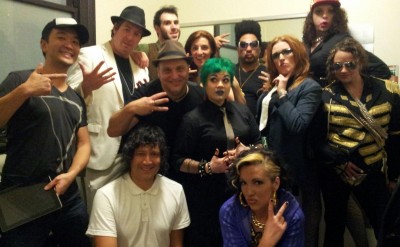 Melbourne Fringe 2013 - Backstage at the most amazing 1990s party ever, courtesy of Melbourne Fringe 2013 - I'm the one up the back who looks like the work experience kid.